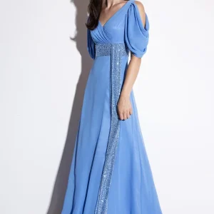 abito con scollo incrociato