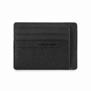 Portacarte in pelle con logo