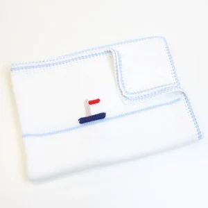 COPERTA cotone NEONATO CON RICAMI