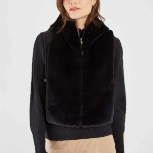 piumino corto con cappuccio