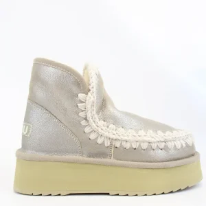 mini stivale eskimo in pelle