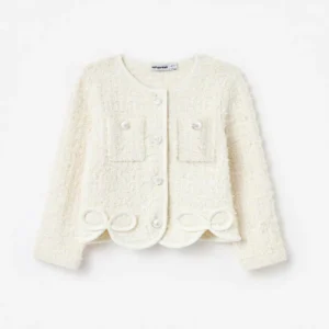 cardigan con fiocco