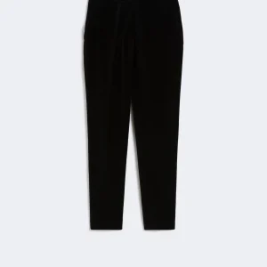 pantalone a sigaretta in velluto