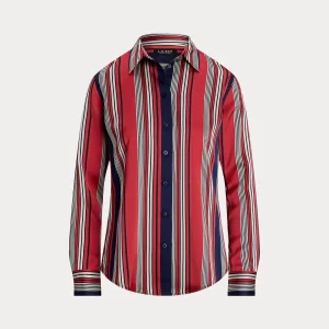 camicia charmeuse a righe