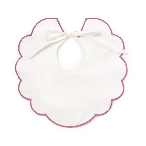 bavetta con ricamo e fiocco