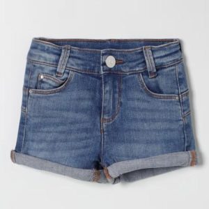 shorts in denim scuro