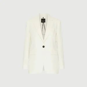 giacca monopetto con bottone