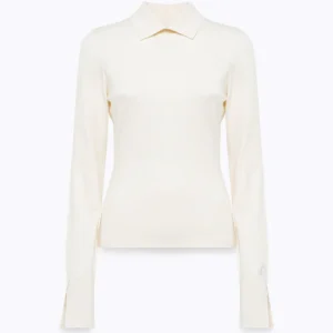 maglia stretch con colletto