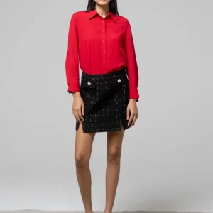 gonna con bottoni gioiello