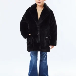 giaccone in pelliccia sintetica