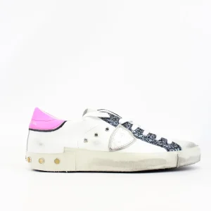 sneakers effetto used con glitter