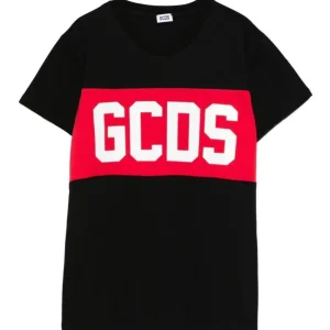 T-shirt con logo contrasto