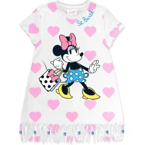 abito t-shirt con frange