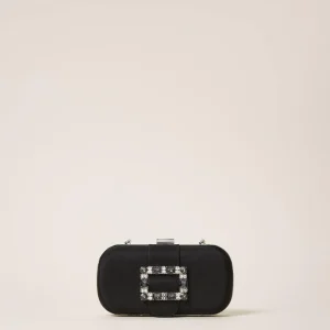 BORSA CLUTCH CON FIBBIA GIOIELLO E TRACOLLA