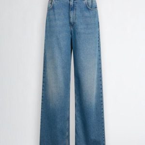 jeans baggy a vita alta