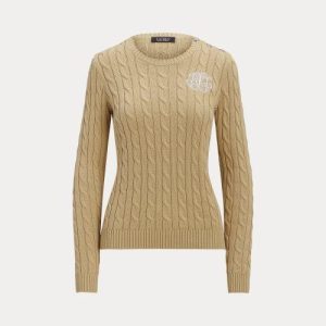 pullover intrecciato con ricamo