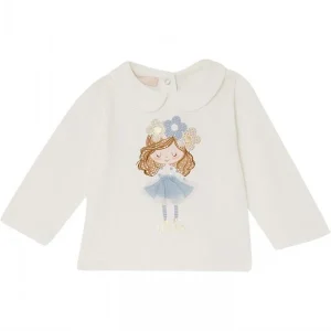 t-shirt con stampa contrasto