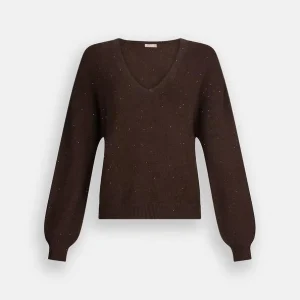 maglia con micro pailettes