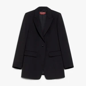 blazer in lana crepe