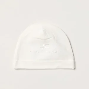 berretto in cotone con logo