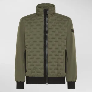 Giubbino con trapuntatura geometrica