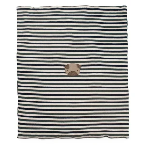 coperta a righe bicolor