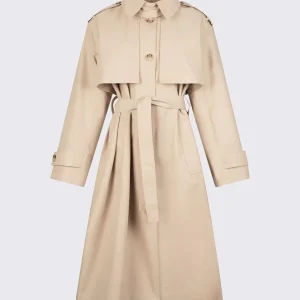 trench lungo con foulard