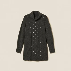 abito corto con cabochon