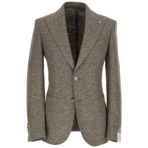 Giacca in jersey di cotone e lana vergine