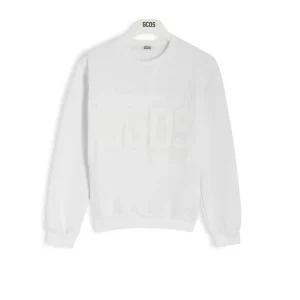 felpa con logo in tono