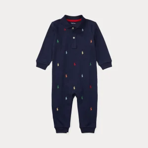 Tuta polo pony in cotone