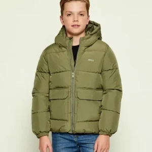 giubbotto imbottito con logo