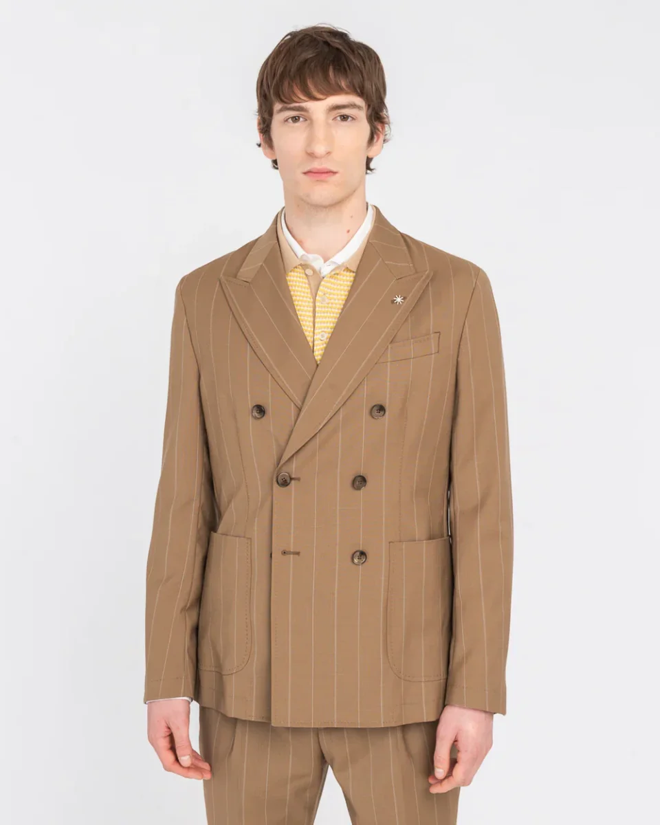 abito doppiopetto gessato - immagine 4