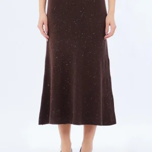 gonna longuette in maglia