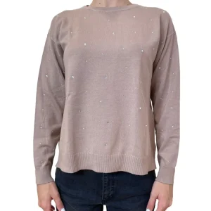 maglia oversize con applicazioni