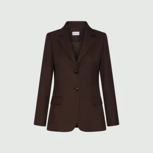 blazer monopetto misto lana