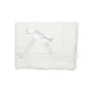 scialle con applicazione fiocco