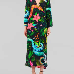 abito con stampa serpente