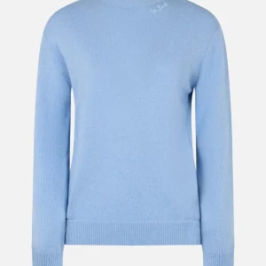 maglione con ricamo collo