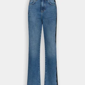 jeans con inserti in pizzo