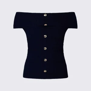 top bardot in maglia