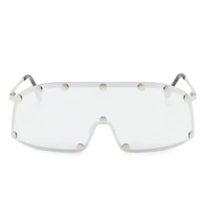 RICK OWENS - OCCHIALI DA SOLE - SUNGLASSES SHIELDING SILVER  Occhiale Da Sole