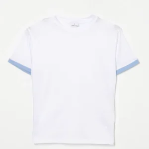 t-shirt con righe nella manica