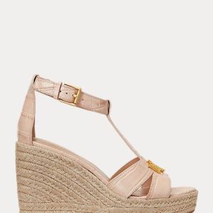 sandalo in pelle groffata