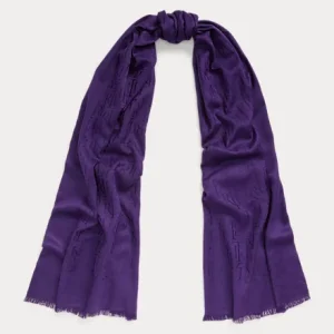 sciarpa con loghi all over