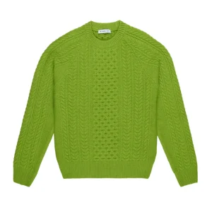 maglione in lana cardata