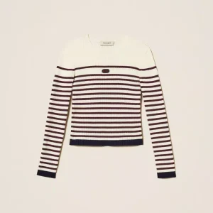 maglia lupetto a righe