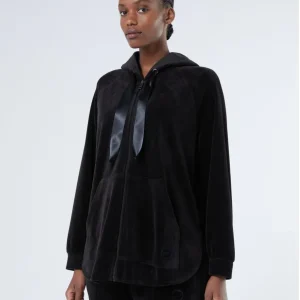 felpa in velluto jersey