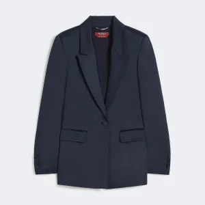 blazer in envers satin