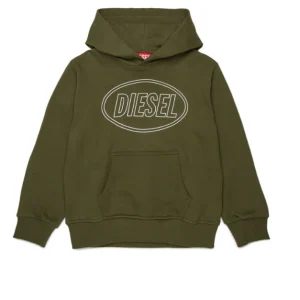 felpa con cappuccio e logo